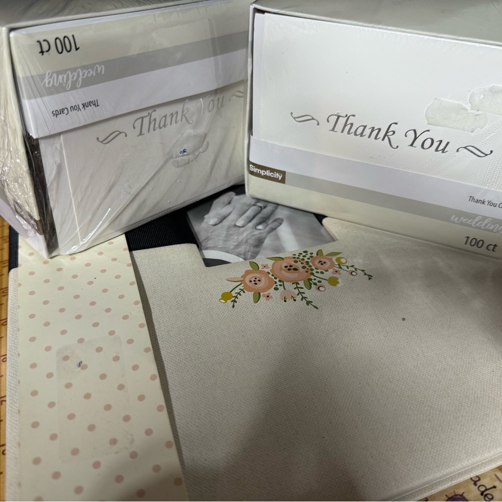 💍 Wedding & Shower Gift Bundle | Memory Album, Thank You Cards & Planner Set
